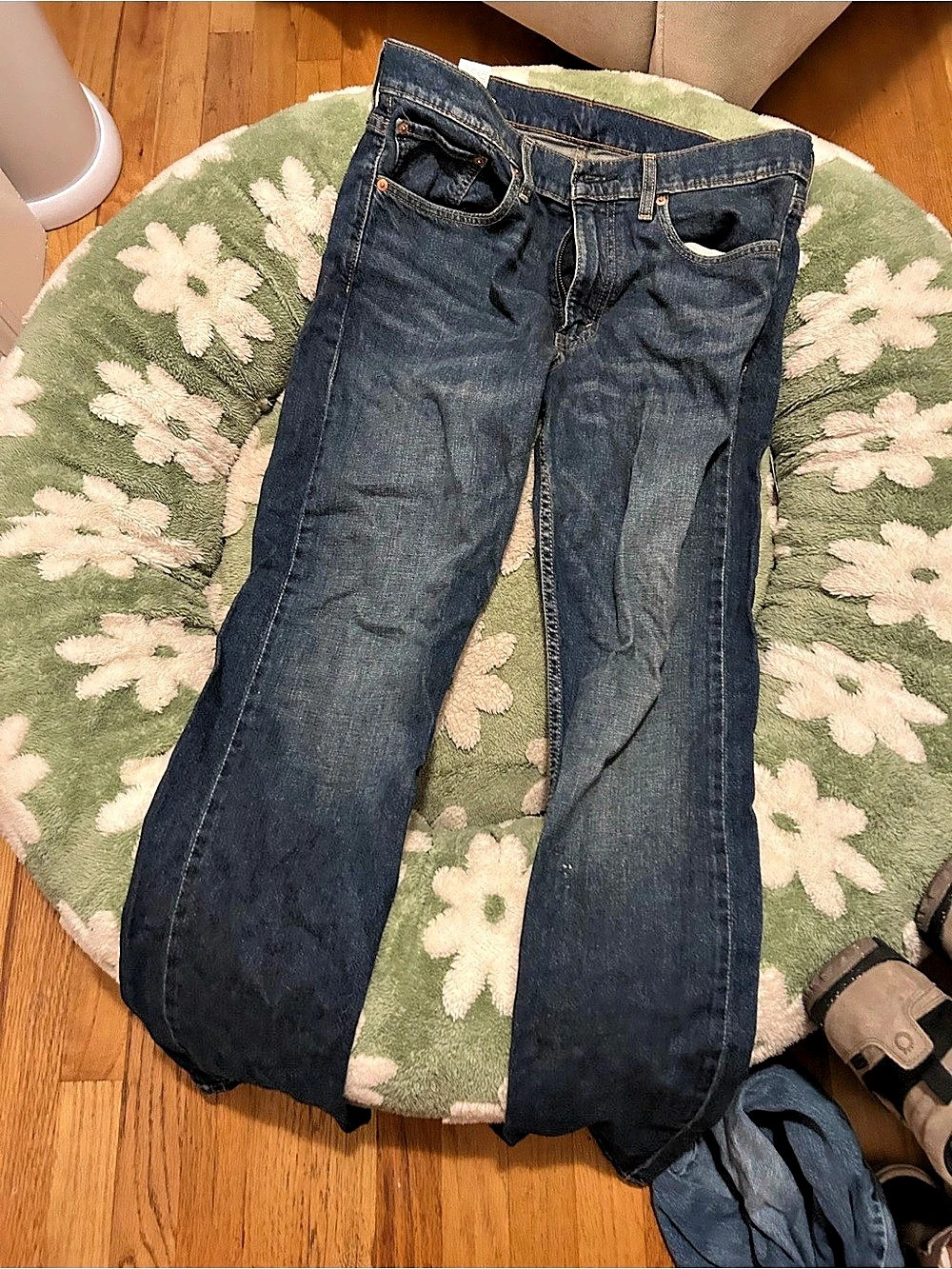 Levi's 501 Men's Straight Jeans W 33 L 32 Blue - Picture 2 of 4